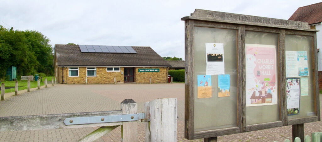 The Tyttenhanger Green notice board